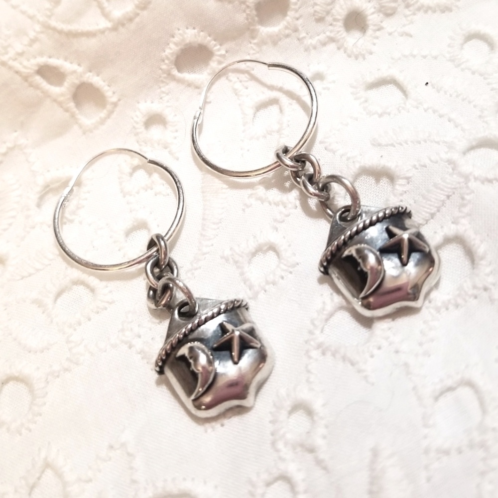 BARRY KIESELSTEIN-CORD Celestial Sterling Dangling Earrings NWOT - Picture 3 of 7